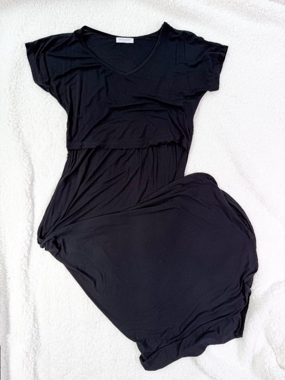 2 Nursing Dress Bundle! Smallshow & Ekouaer Black Maxi & Spaghetti Strap Size S